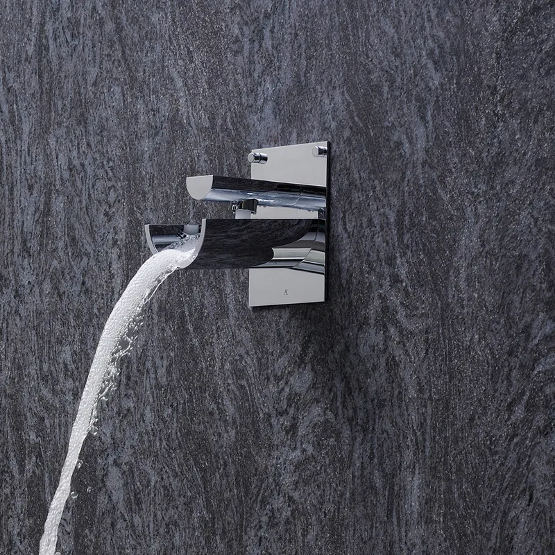 Верхний душ Artize Confluence, 145х180 мм, хром — лейка душа под углом