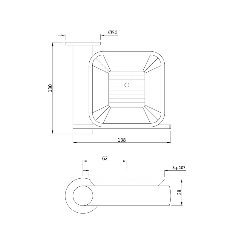 Мыльница Artize ONY-CHR-59732 — вид под углом
