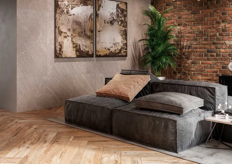 Керамический гранит Estima Gabbro grey, GB02 60x60x10, неполированный ректификат