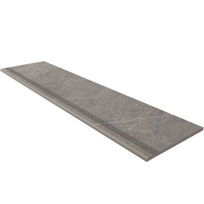 Ступень Estima Gabbro grey, GB02 30x120x10, неполированная с насечками