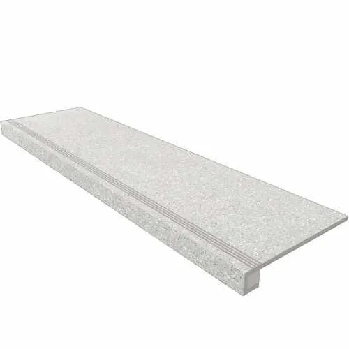 Ступень Estima Cosmos grey, CM01 33x120, неполированная, бортик без насечек + подступенок 14,5x120