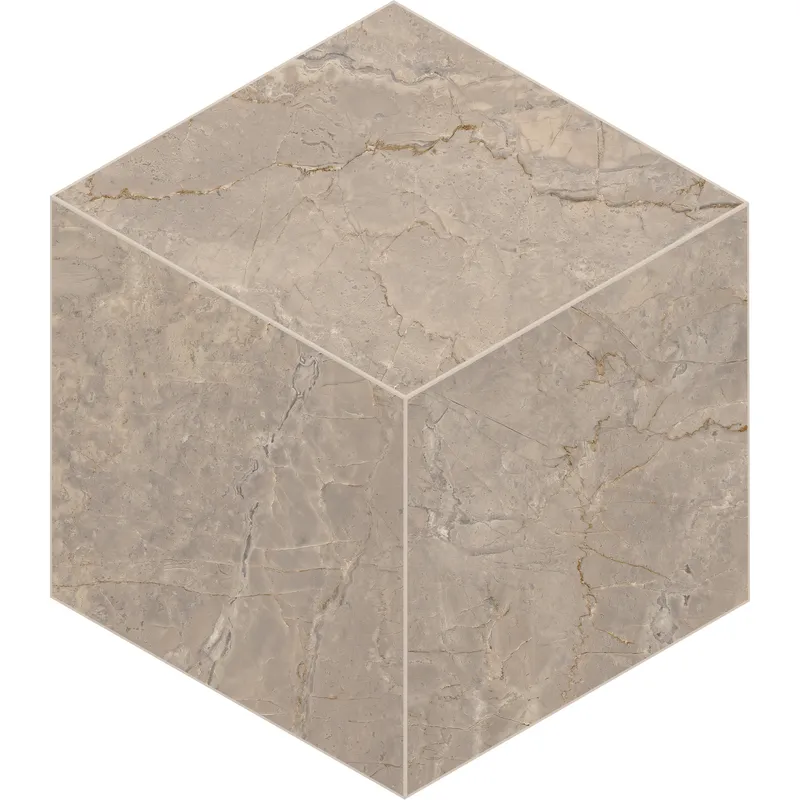 Мозаика Estima Bernini beige, BR02 Cube 29x25, неполированная