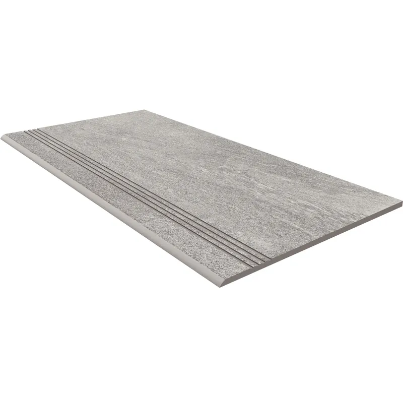 Ступень Estima Tramontana grey, TN01 30x60x10, неполированная, с насечками