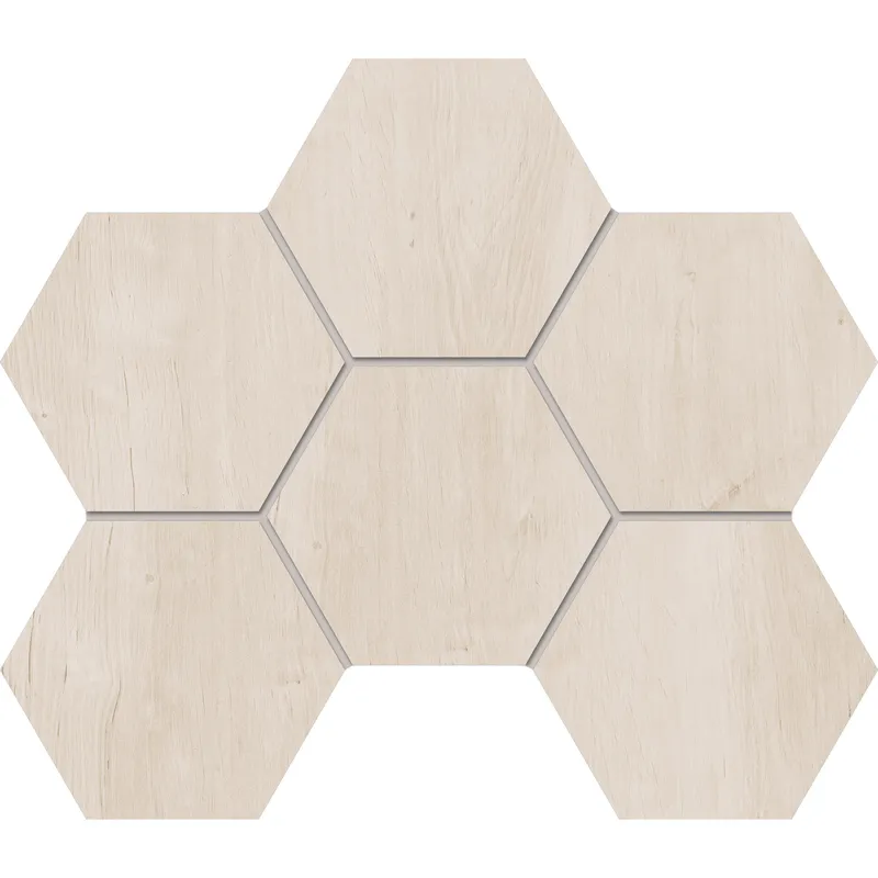 Мозаика Estima Soft Wood nordic, SF01 Hexagon 25x28.5, неполированная
