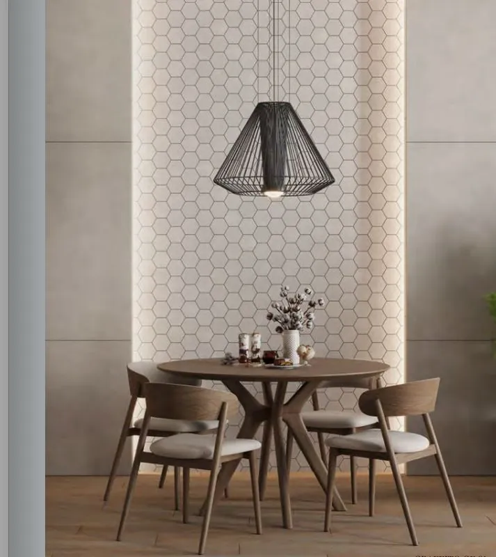 Мозаика Estima Graffito light grey, GF01 Hexagon 25x28.5, неполированная