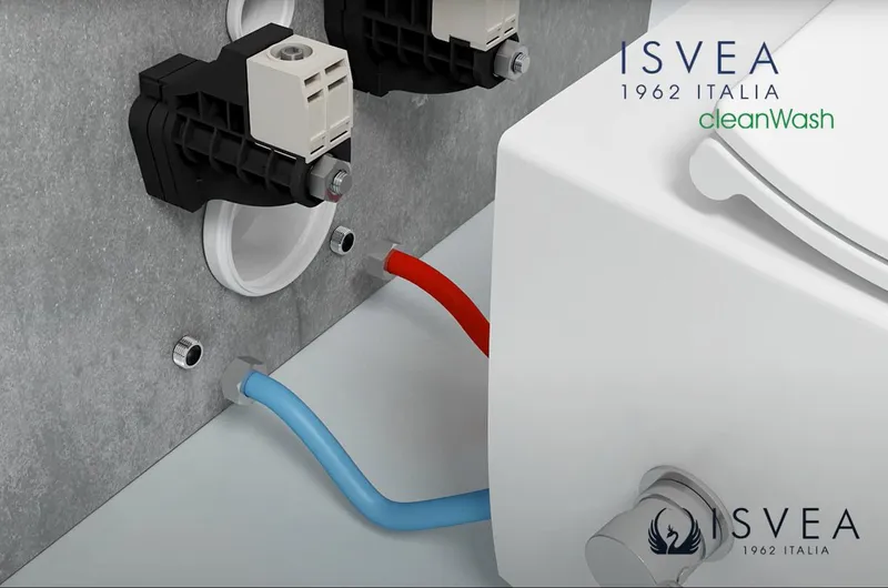 Унитаз подвесной Isvea Infinity с функцией биде, белый матовый — вид под углом