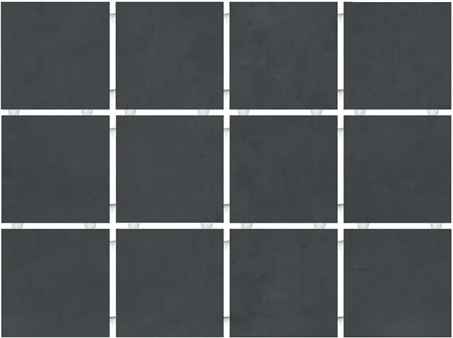 Амальфи черный матовый из 12 частей 9,8x9,8