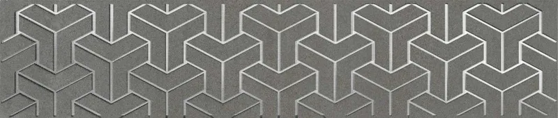Бордюр Ломбардиа серый темный матовый 25x5,4