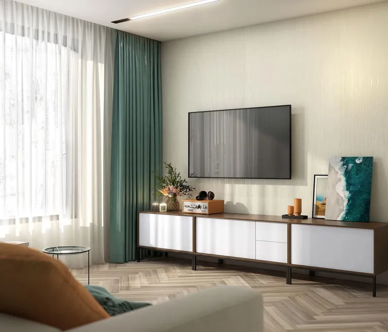 Тумба KERAMA MARAZZI ATOLLO напольная/подвесная с ящиками 110, белая матовая