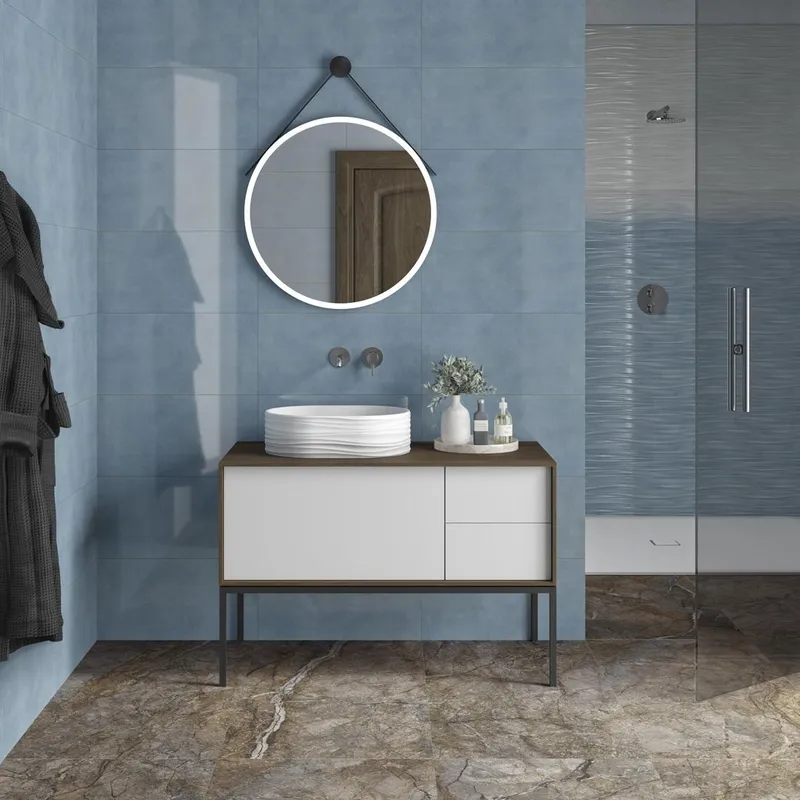 Тумба KERAMA MARAZZI ATOLLO напольная/подвесная с ящиками 110, белая матовая