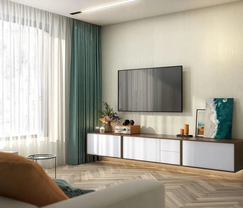 Тумба KERAMA MARAZZI ATOLLO напольная/подвесная с ящиками 110, белая матовая