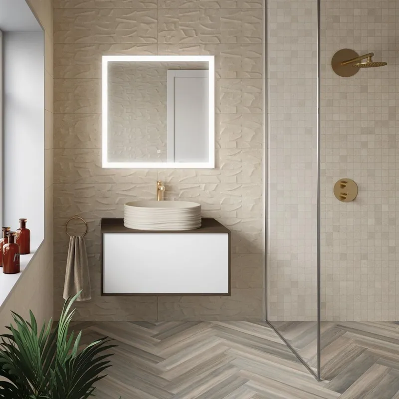 Тумба KERAMA MARAZZI Atollo напольная/подвесная с ящиком 80, белая матовая