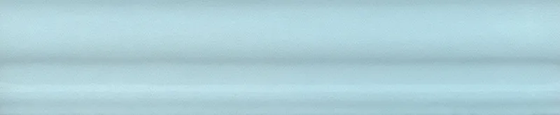 Бордюр Багет Мурано голубой глянцевый 15x3