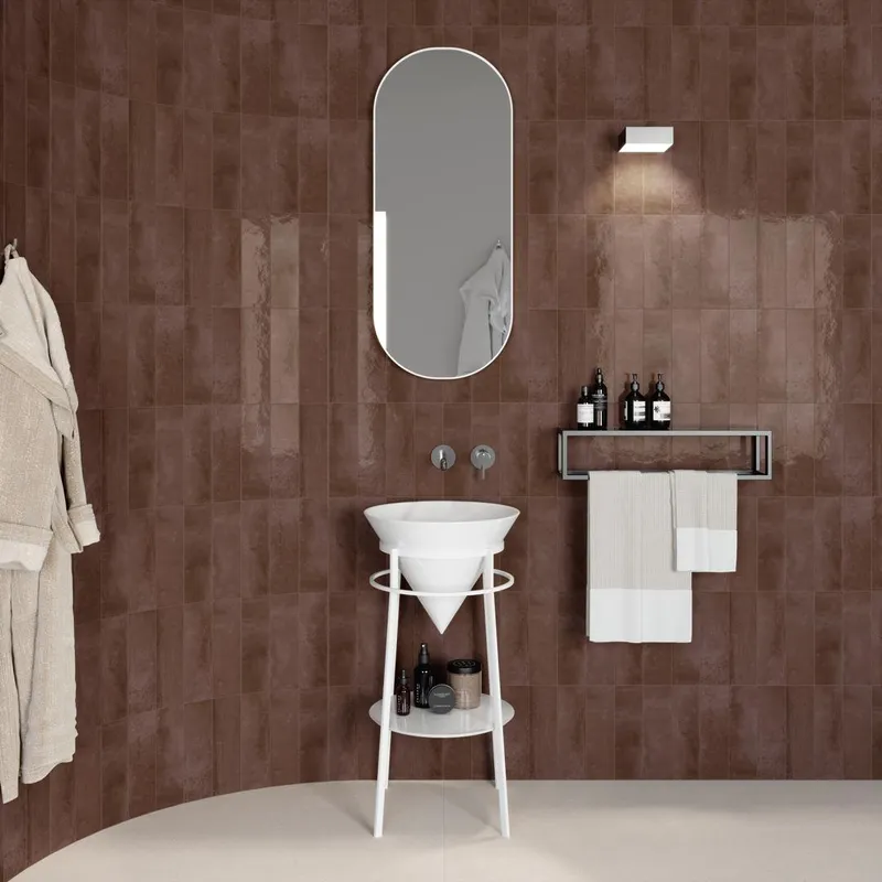 Консоль под раковину Kerama Marazzi Cono напольная, 44 см, белая матовая