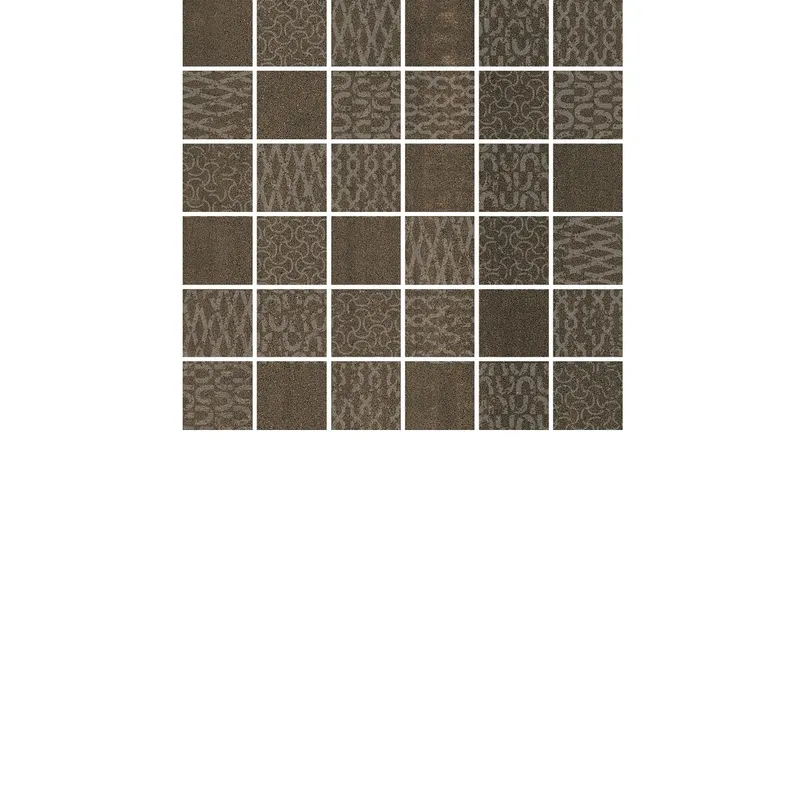 Декор Про Дабл коричневый мозаичный 30x30