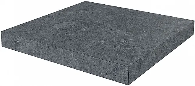 Ступень угловая клееная Роверелла серый темный 33x33