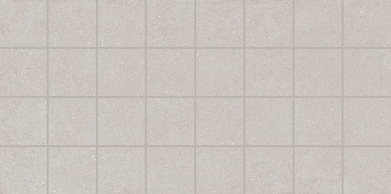 Декор Монсеррат мозаичный серый светлый матовый 40x20
