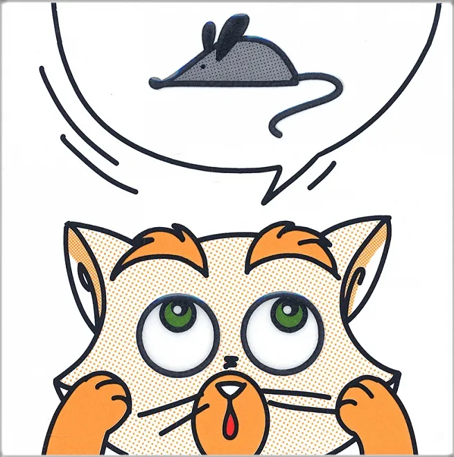 Декор Кошки-Мышки. Мышка матовый 20x20