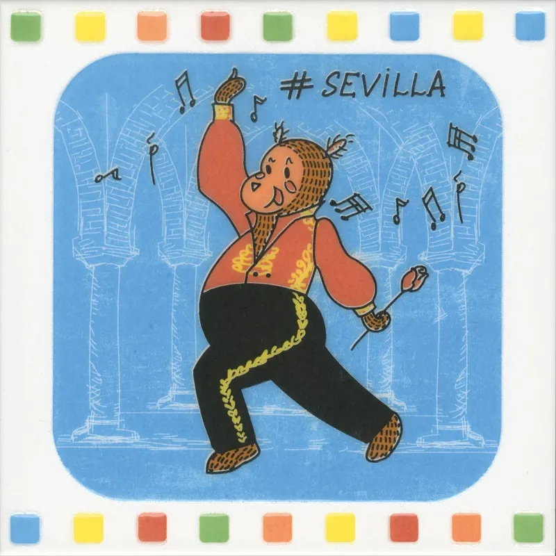 Декор Большое путешествие Seville глянцевый 20x20