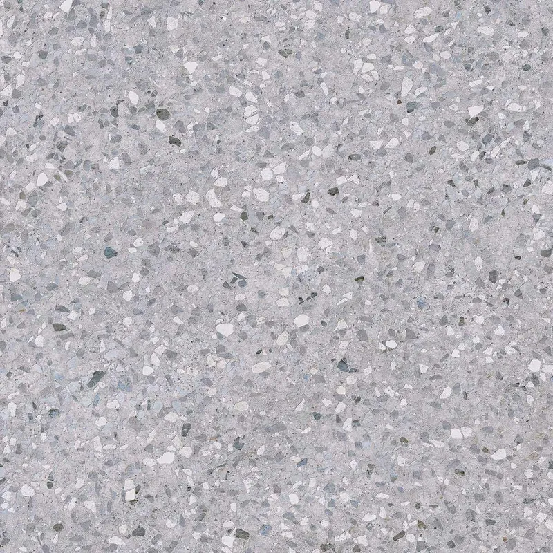 Терраццо серый обрезной 60x60