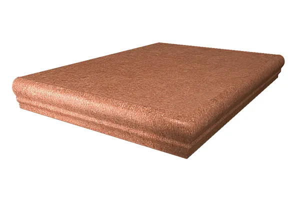 Ступень угловая Аллея кирпичный 30x30