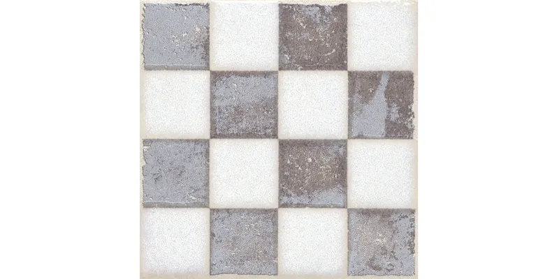 Вставка Амальфи орнамент коричневый 9,8x9,8