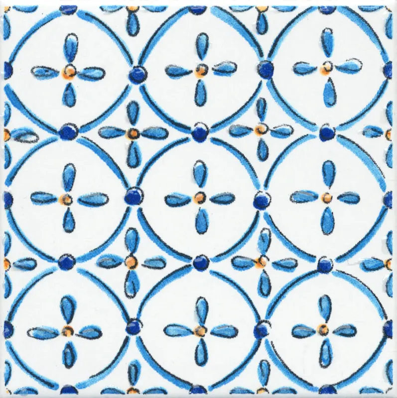 Декор Капри майолика глянцевый 20x20