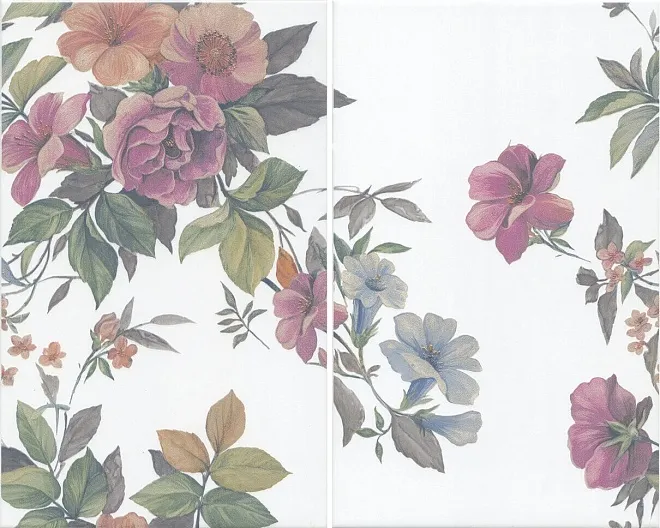 Панно Ломбардиа матовый (из 2 ч. разм. 25x40) 50x40
