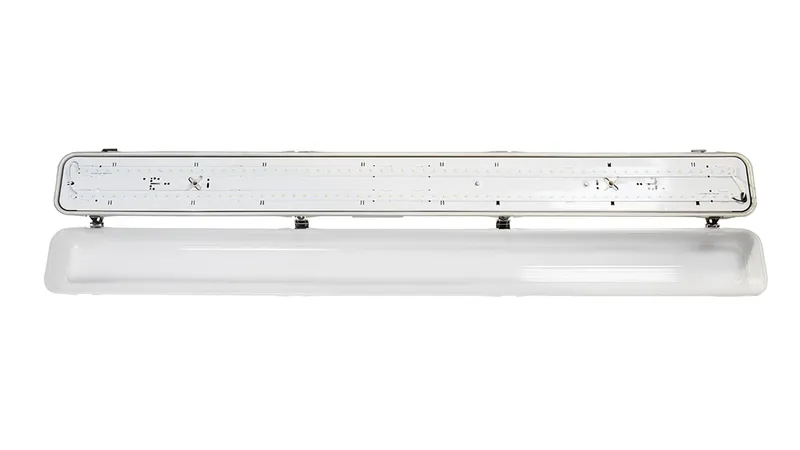 Светильник светодиодный OPPLE LED Waterproof-E3 L1200-46W-4000-FR-GP линейный — вид снизу на корпус