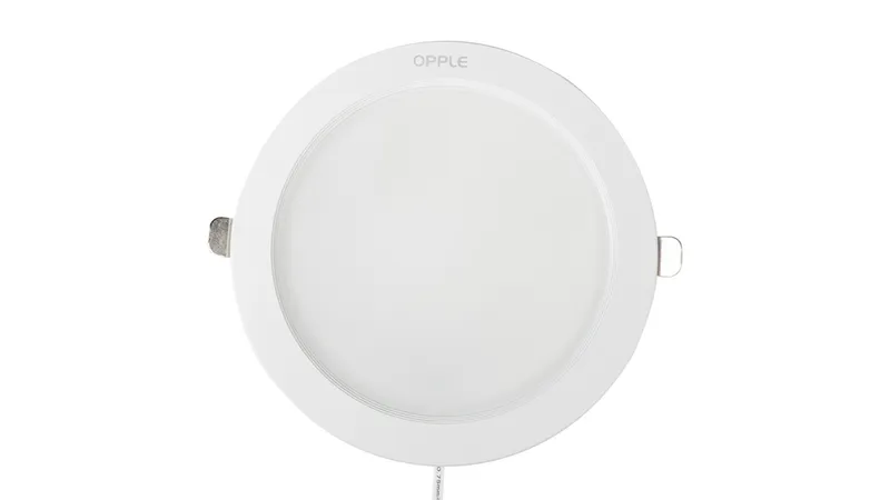 Светильник светодиодный точечный OPPLE Utility LED Downlight US R175-18W-3000-WH-GP встраиваемый — вид сверху