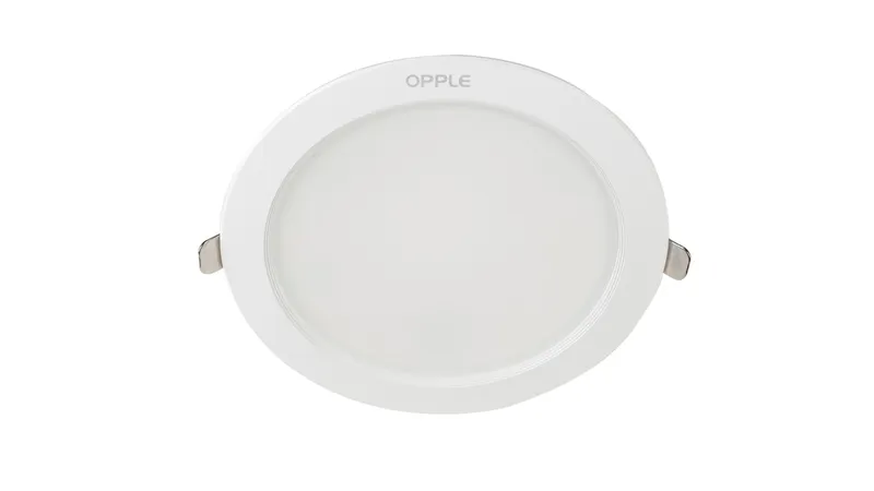 Светильник светодиодный точечный OPPLE Utility LED Downlight US US R175-18W-4000-WH-GP встраиваемый — вид сверху на круглый корпус