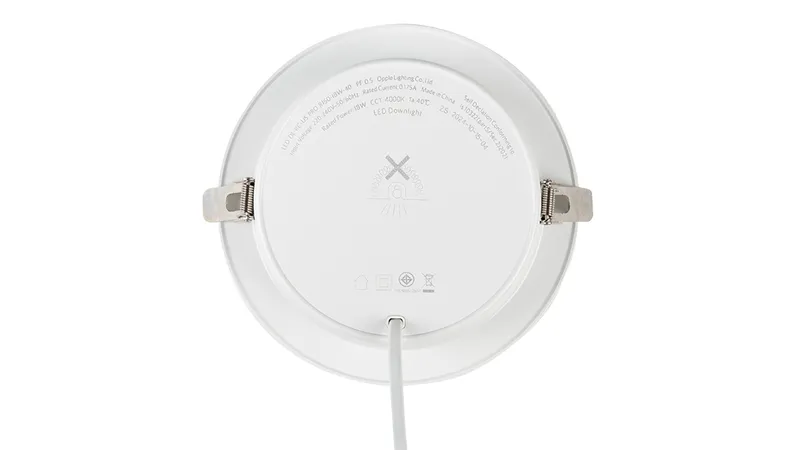 Светильник светодиодный точечный OPPLE Utility LED Downlight US US R175-18W-4000-WH-GP встраиваемый — вид сверху на круглый корпус