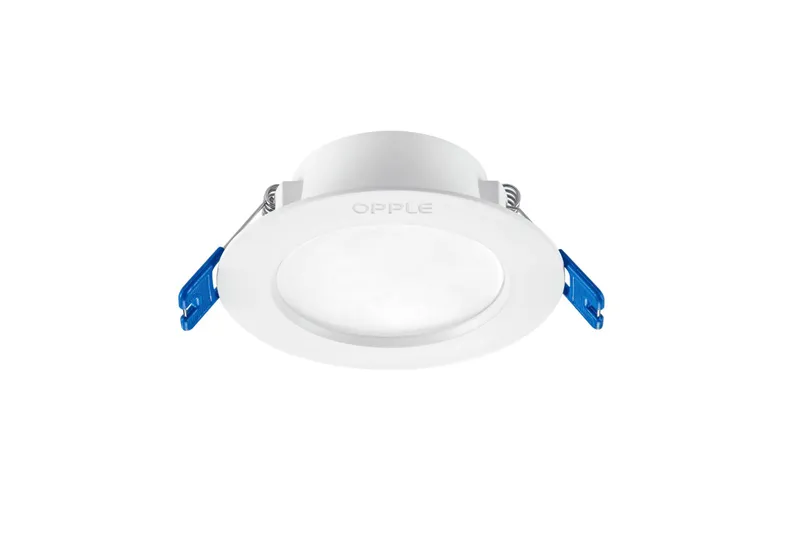 Светильник светодиодный точечный OPPLE Utility LED Downlight US R125-9W-4000-WH-GP встраиваемый — вид под углом