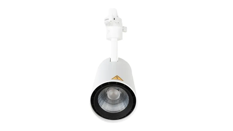 Светильник светодиодный трековый OPPLE LED Spotlight U3 Track 3 10W-3000-24D-WH-GP трехфазный, поворотный — вид под углом