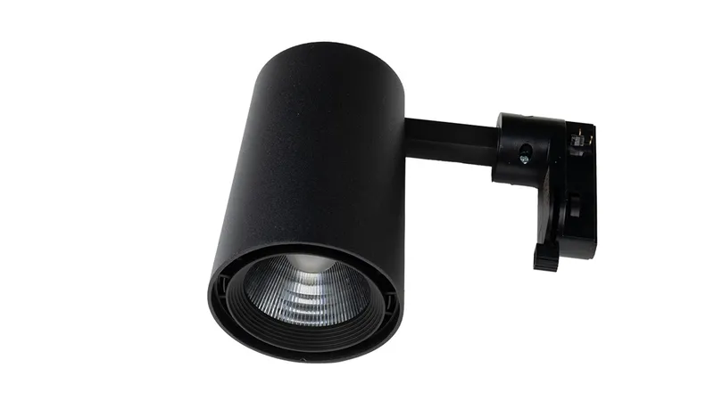 Светильник светодиодный трековый OPPLE LED Spotlight U3 Track 3 10W-3000-24D-BK-GP трехфазный, поворотный — вид под углом