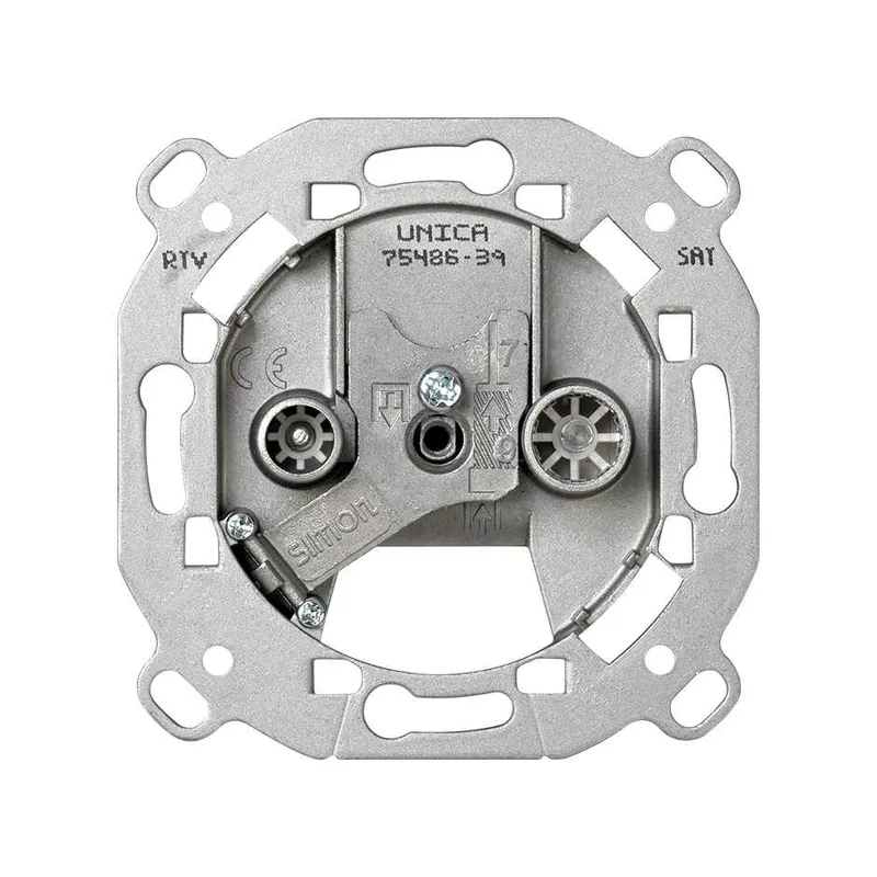 Розетка TV Simon 75 одиночная, механизм — механизм крупным планом
