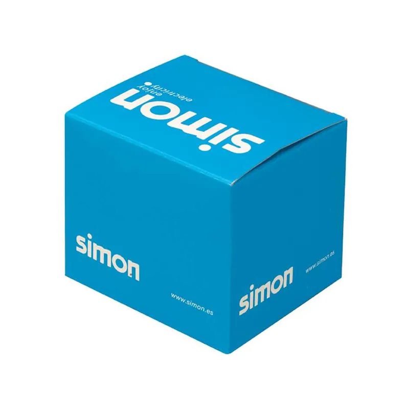 Адаптер Simon 82 на 2 разъема RJ45, RJ12 AMP, белый — вид спереди на монтажную рамку