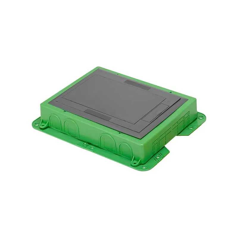 Монтажная коробка Simon Connect для влагостойкой основы IP66, под установку в фальшпол Simon K45 — вид под углом сверху