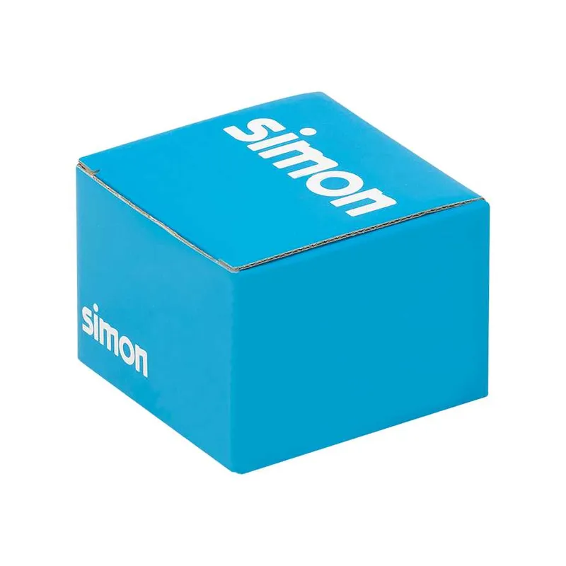 Зарядное устройство Simon Connect K45 USB A+A 10W 230В, белый — вид спереди на панель с двумя разъемами