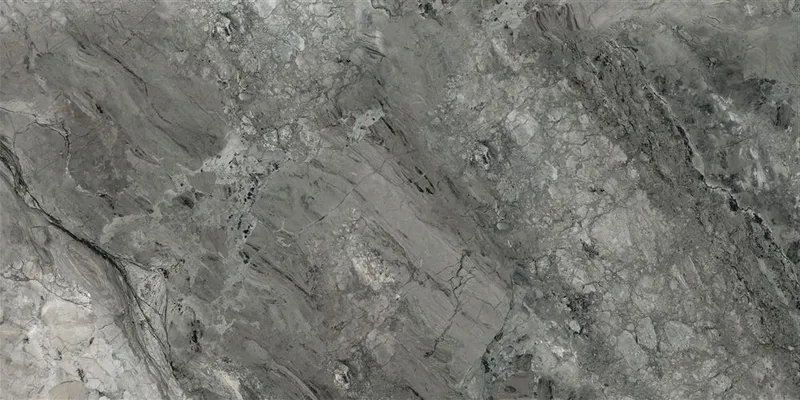 60x120 MarbleSet Иллюжн Темно-серый Полированный Ректификат
