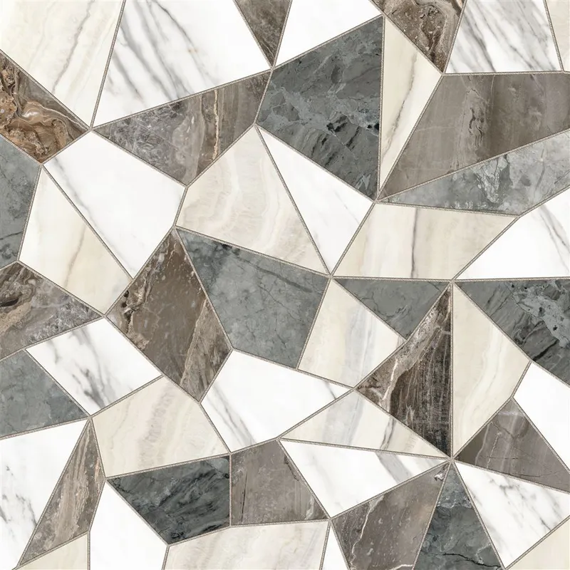 60x60 MarbleSet Декор "Микс Терраццо" Лаппато R9 Ректификат