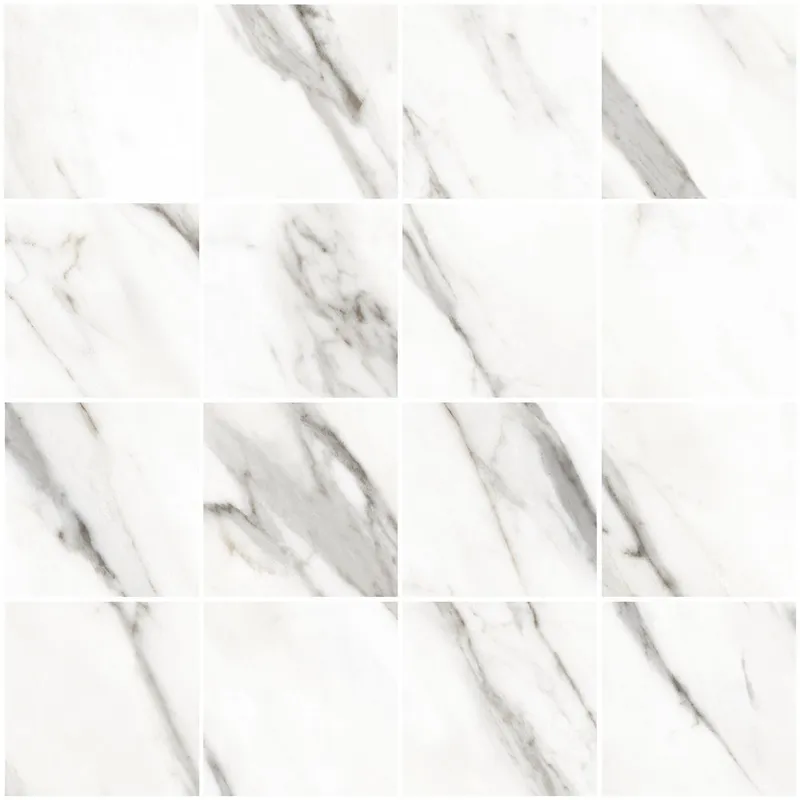 7.5x7.5 MarbleSet Мозаика Венато Светло-серый Лаппато R9 Ректификат
