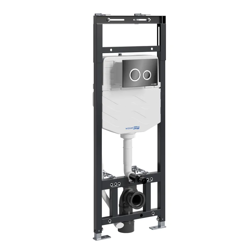 Инсталляция Wasserkraft Alme для унитаза — вид спереди на металлическую раму