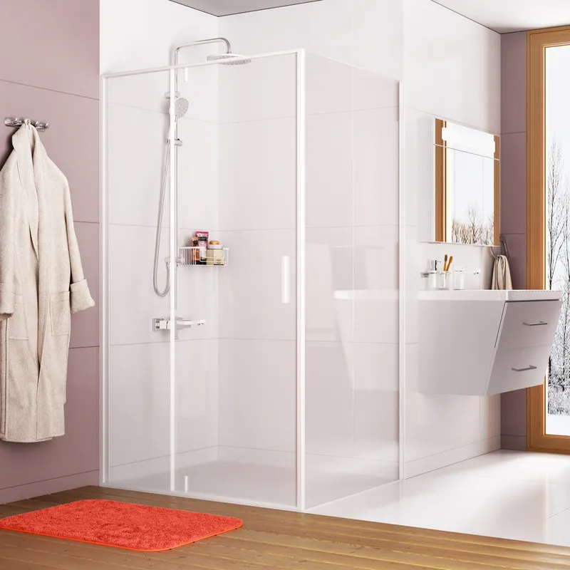 Душевой уголок Wasserkraft Neime 19P, 120х90 — стеклянная конструкция под углом