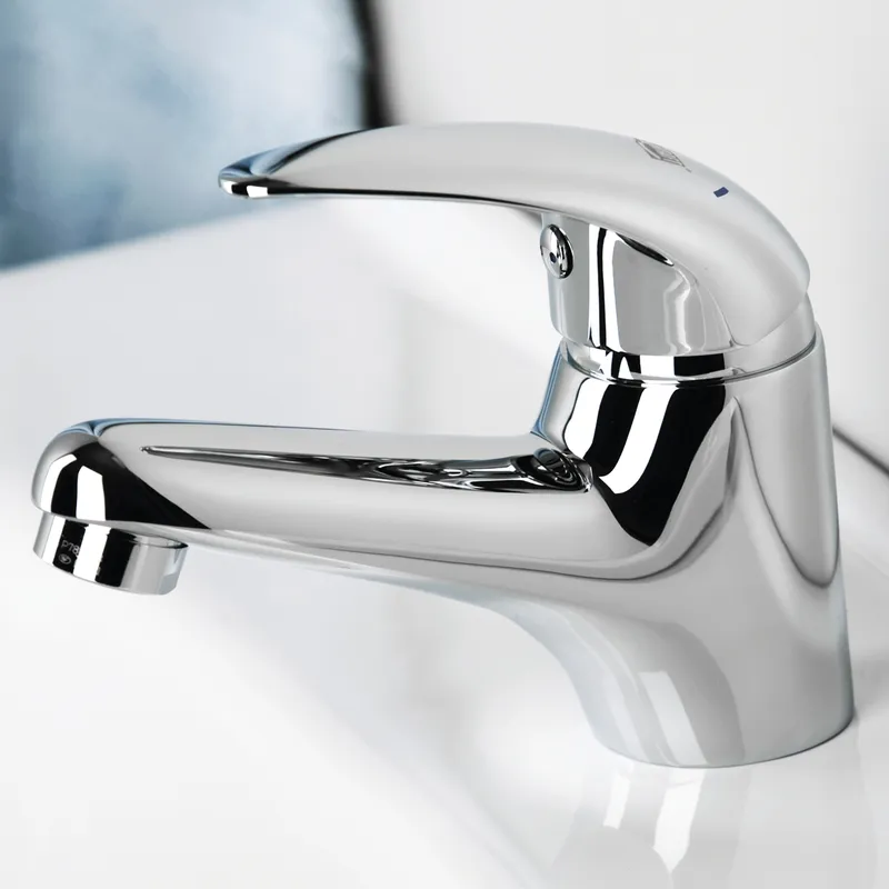 Смеситель для раковины Wasserkraft Isen 2600 — вид сбоку под углом