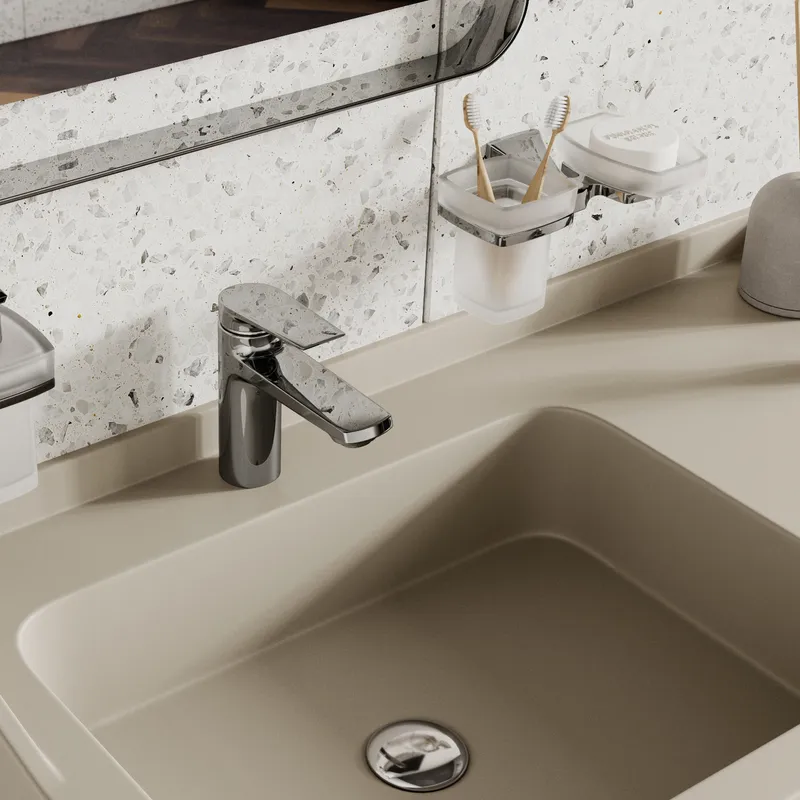 Смеситель для раковины Wasserkraft Lopau 3200 — вид под углом
