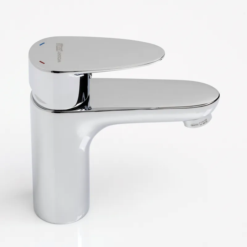 Смеситель для раковины Wasserkraft Leine 3500 — вид сбоку под углом