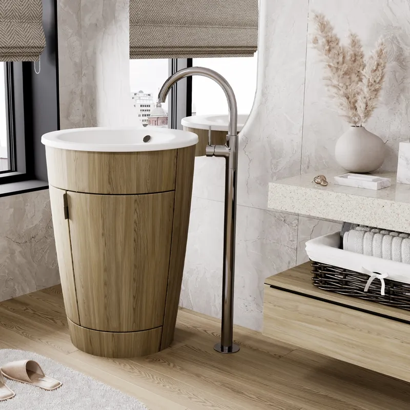 Смеситель для раковины Wasserkraft Main 4100 — вид сбоку под углом