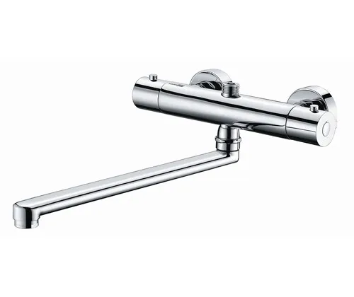 Термостатический смеситель Wasserkraft Berkel 4800 с длинным изливом — вид под углом