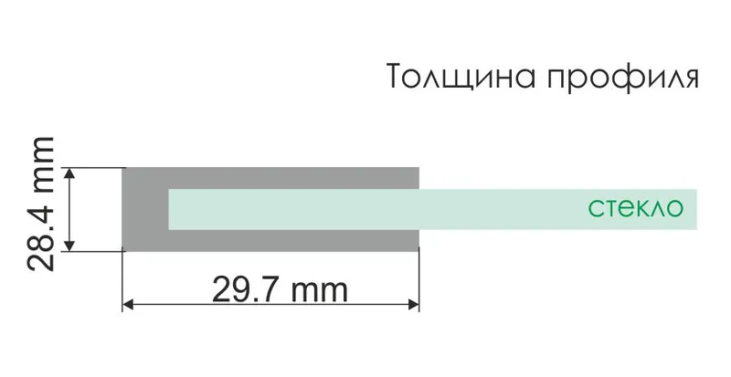 Душевой уголок Wasserkraft Berkel 48P, 120х100 — стеклянная перегородка вид спереди